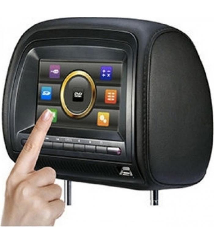 7 Ιντσών LCD Οθόνη για το Κάθισμα του Αυτοκινήτου με DVD Player, IR, USB/SD Card και Zipper S2207